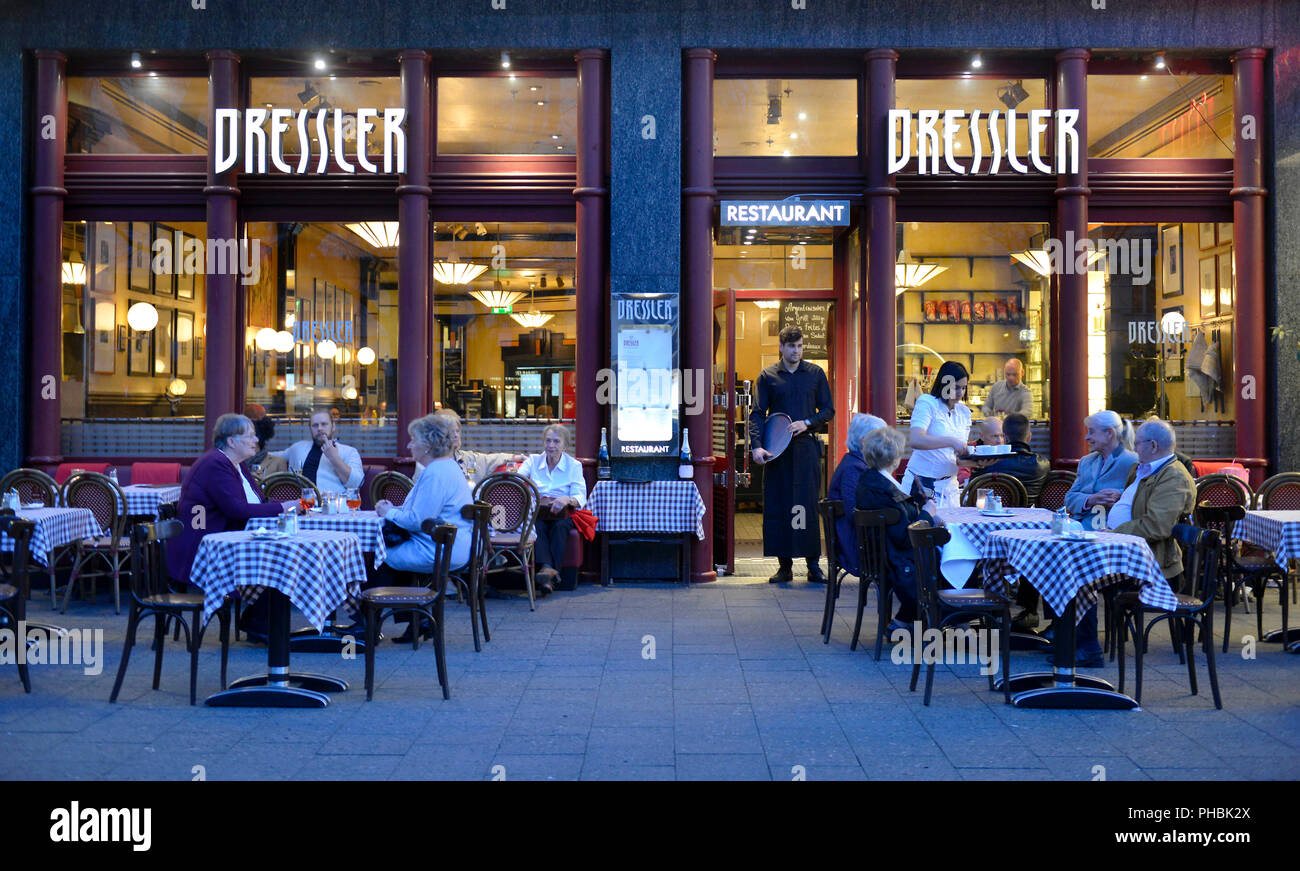 Restaurant Dressler Ku'damm-Karree, Kurfuerstendamm, Charlottenburg, Berlin, Deutschland Banque D'Images