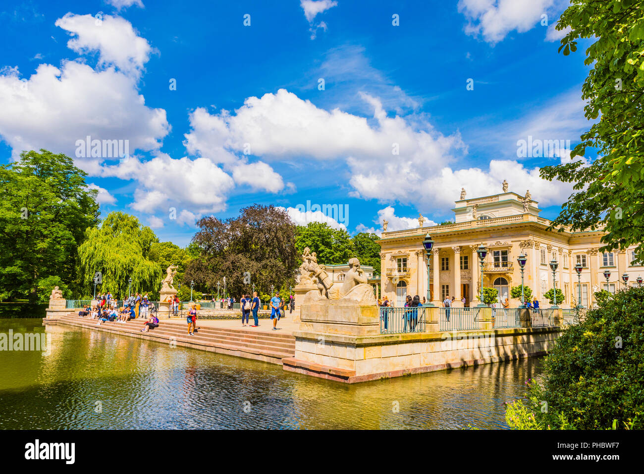 Palais Lazienki, Parc Lazienki, Varsovie, Pologne, Europe Banque D'Images
