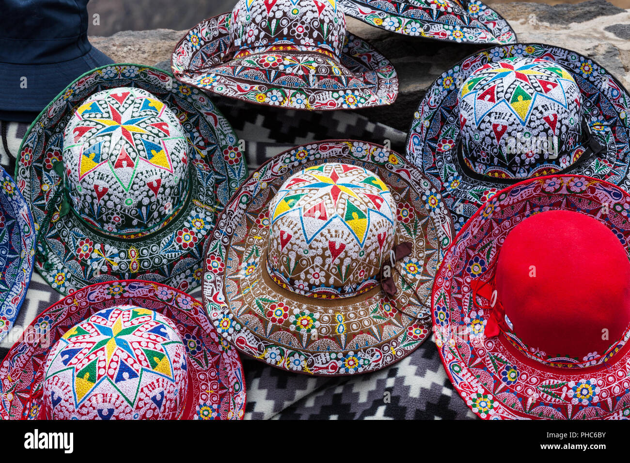 Beau chapeau péruvien Photo Stock - Alamy