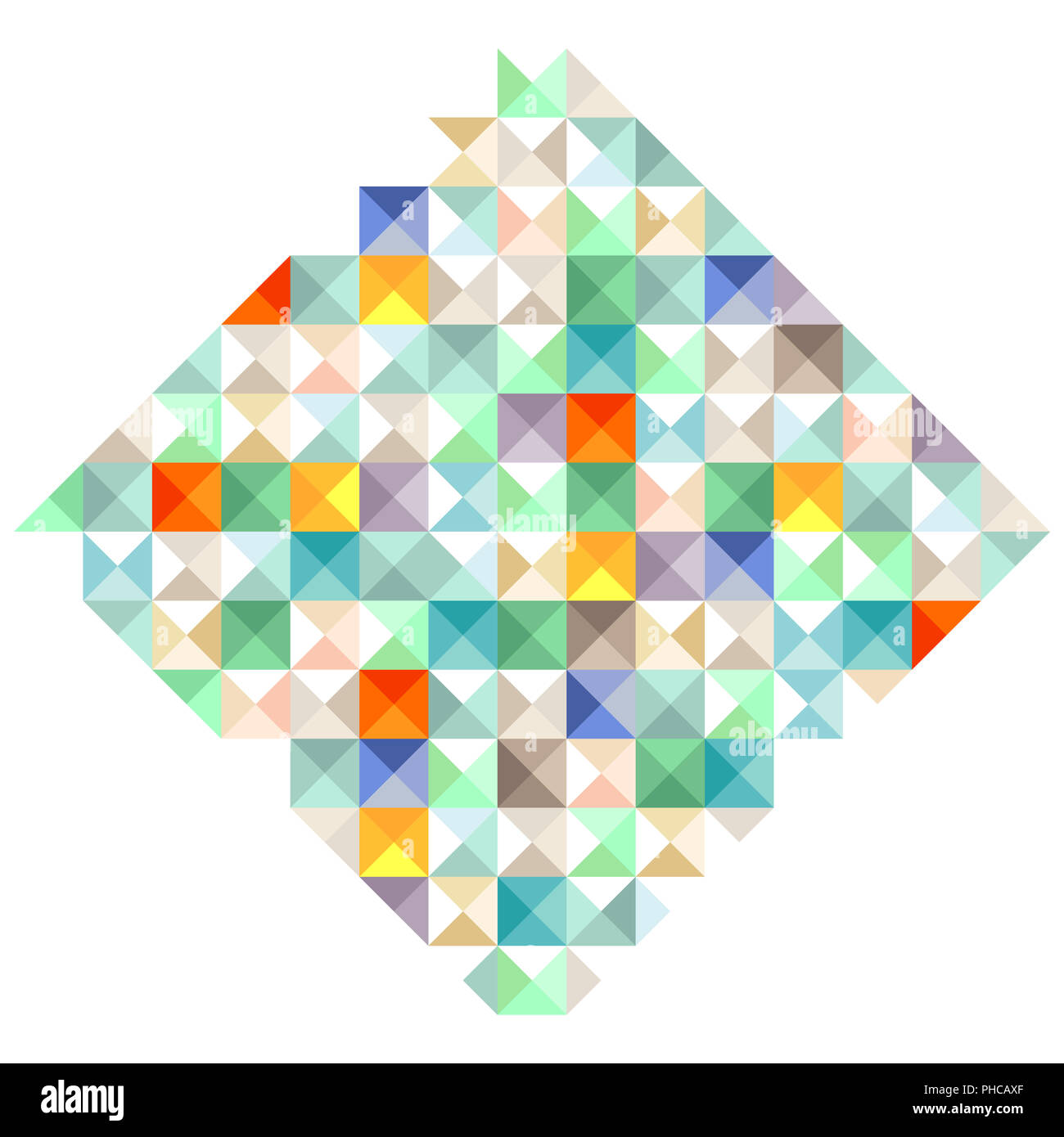 Éléments de blocs colorés, illustration Banque D'Images