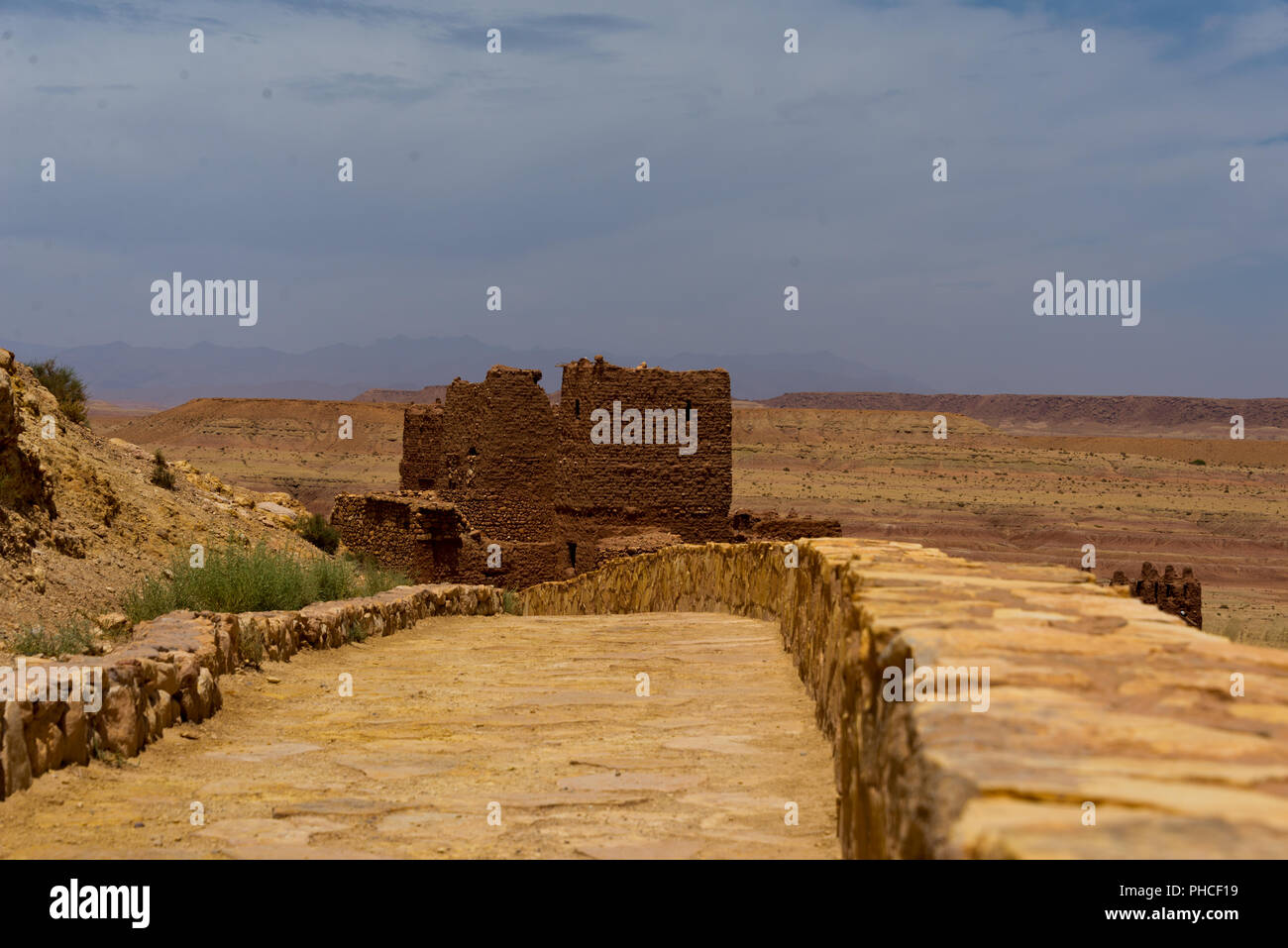 Les bâtiments de l'argile à Aït Benhaddou Banque D'Images