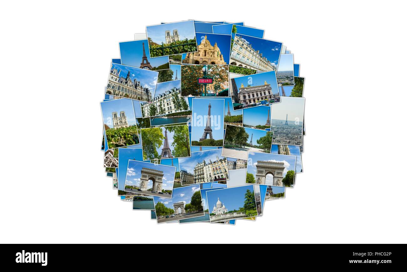 Collage de photos de paris Banque D'Images Collage de photos de paris Banque D'Images