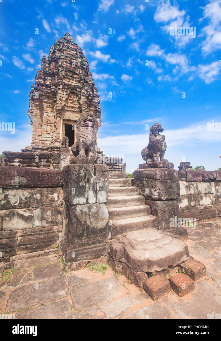 Prasat Bakong temple à Angkor Wat Banque D'Images