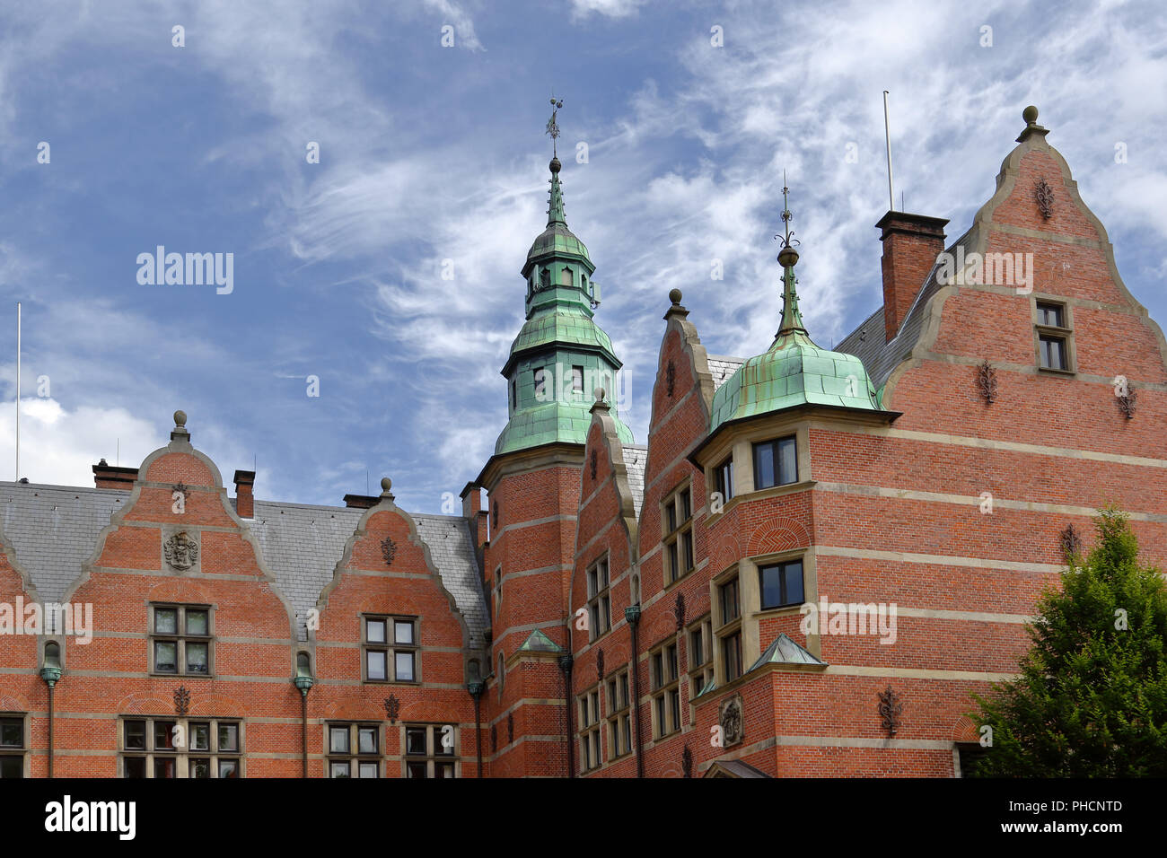Maison en paysage Aurich, Frise Orientale Banque D'Images