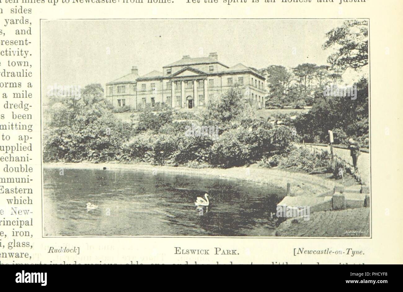 Libre à partir de la page 16 de "Newcastle. L'Illustre' . Banque D'Images