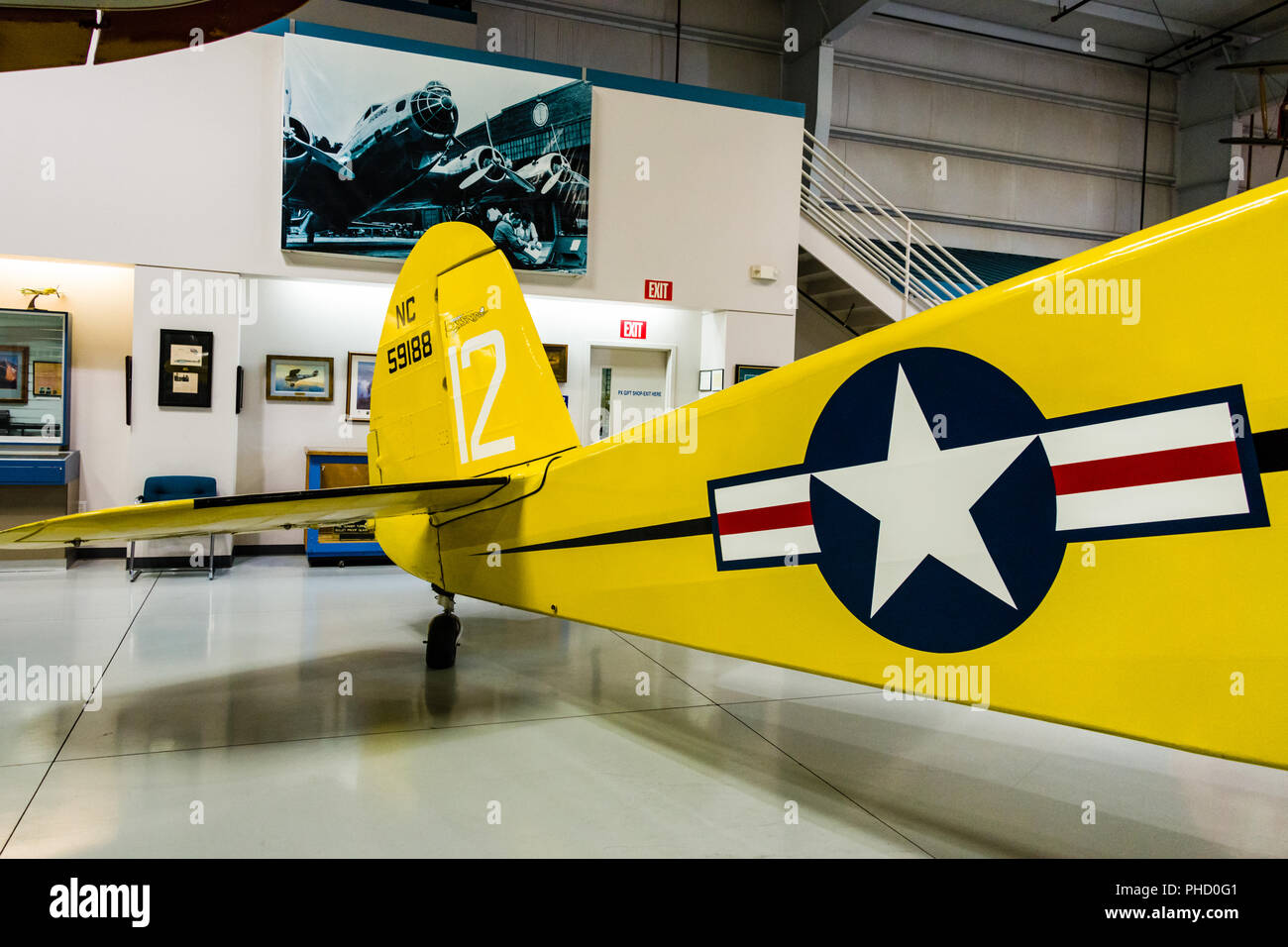 Cessna T-50 Tail Banque D'Images