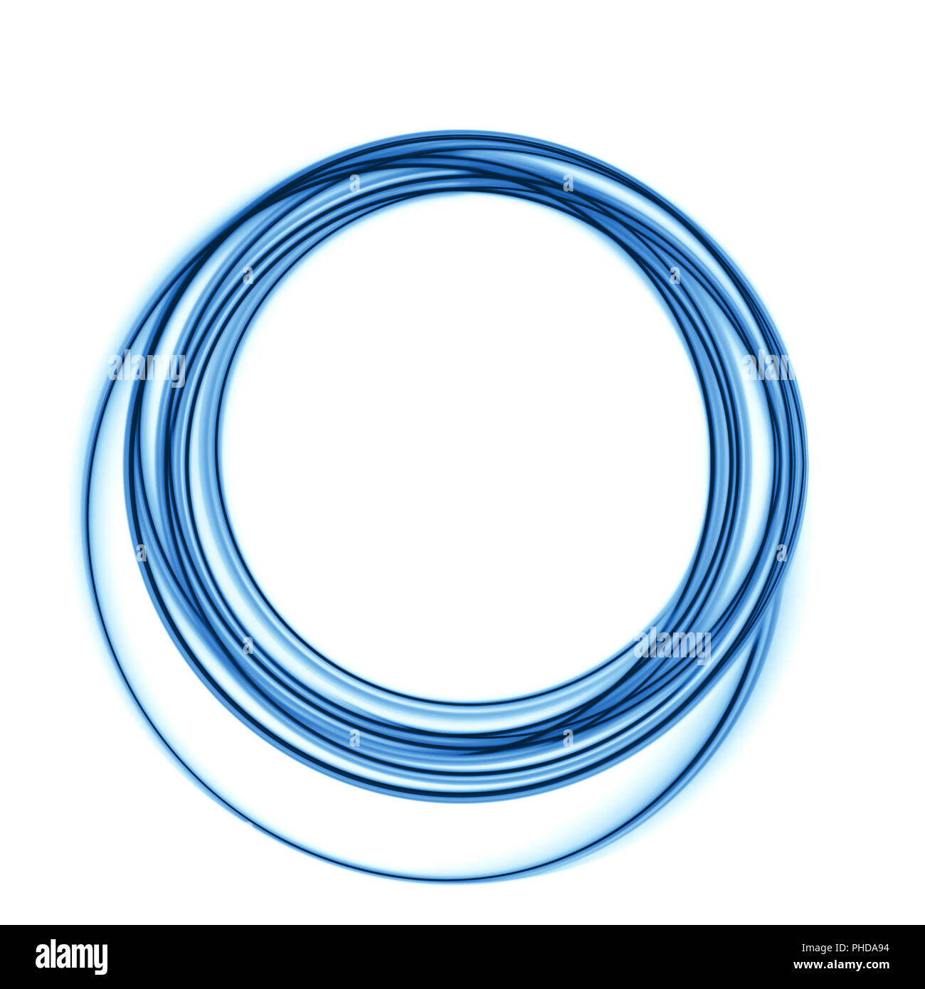 Lignes circulaires bleu Banque D'Images