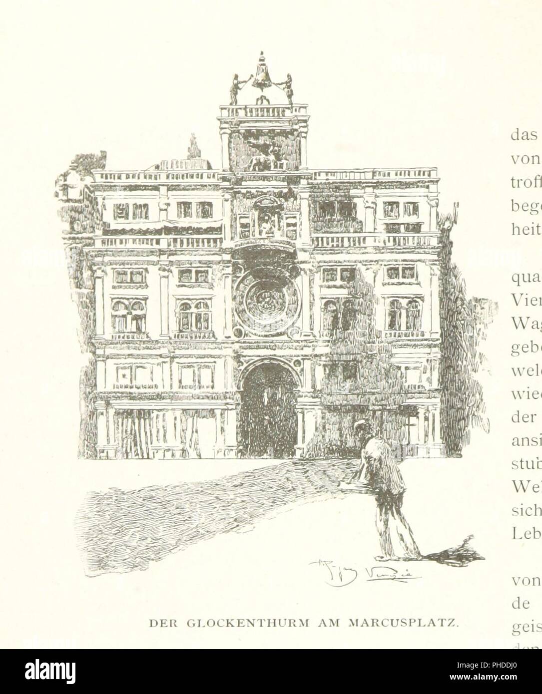 Libre à partir de la page 66 de "Venezia. Beschrieben von H. Perl. Von Original-Zeichnungen mit Ettore Tito . Herausgegeben von E. M. Engel" . Banque D'Images