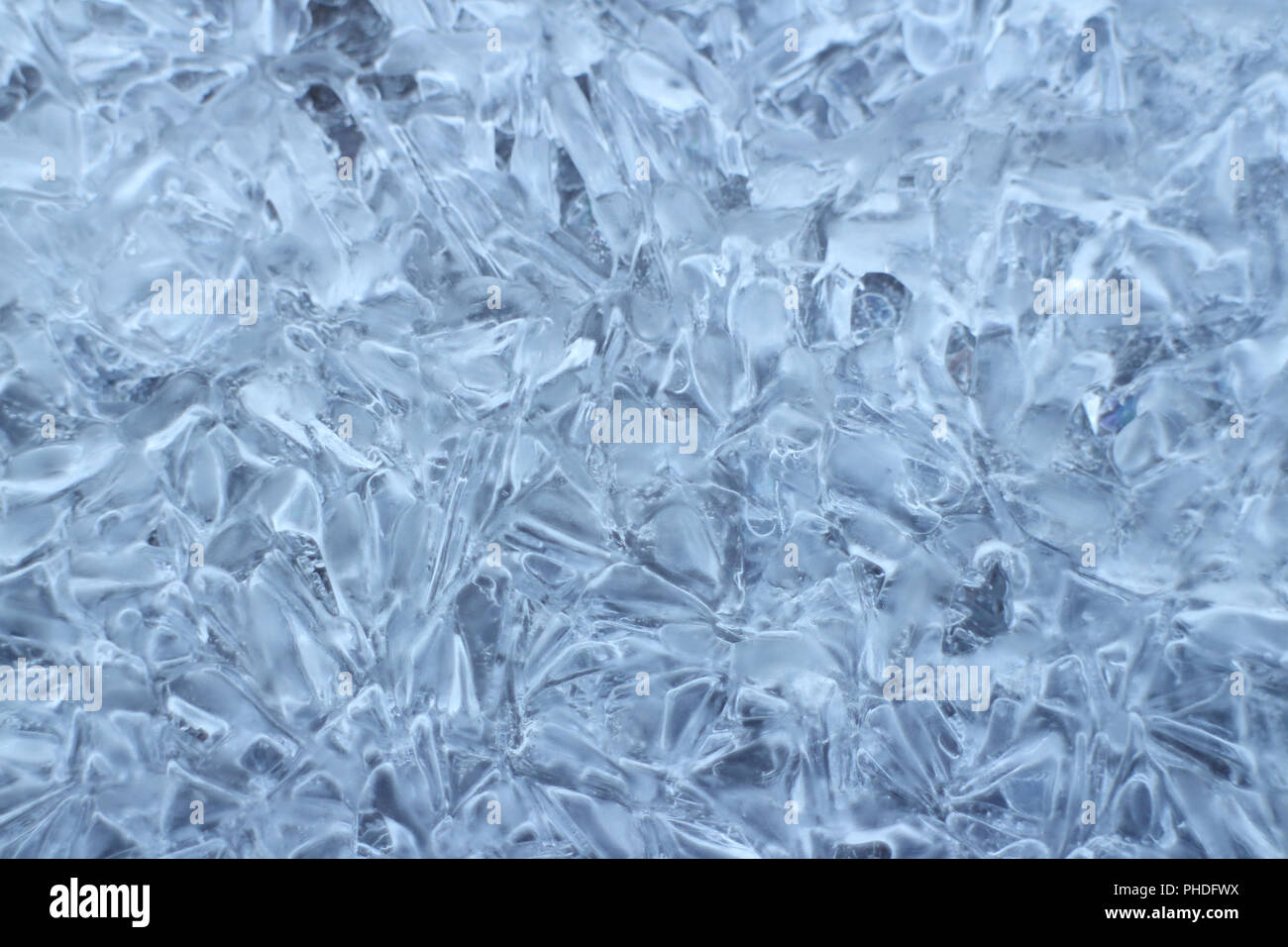 De gros cristaux de glace l'eau congelée Banque D'Images