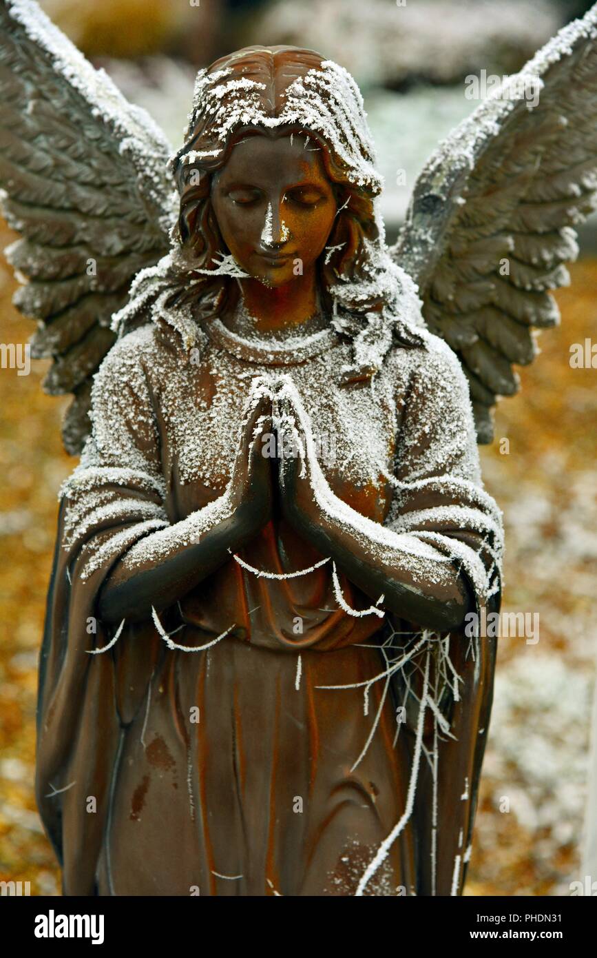 Ange de neige Banque D'Images