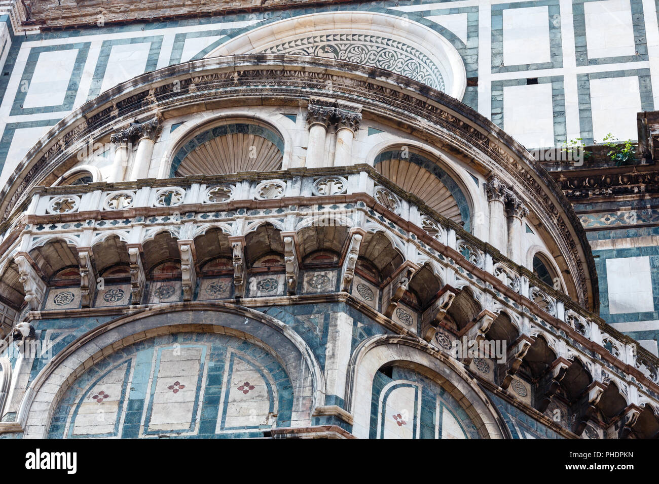 Détails de la cathédrale de Florence, Toscane, Italie Banque D'Images