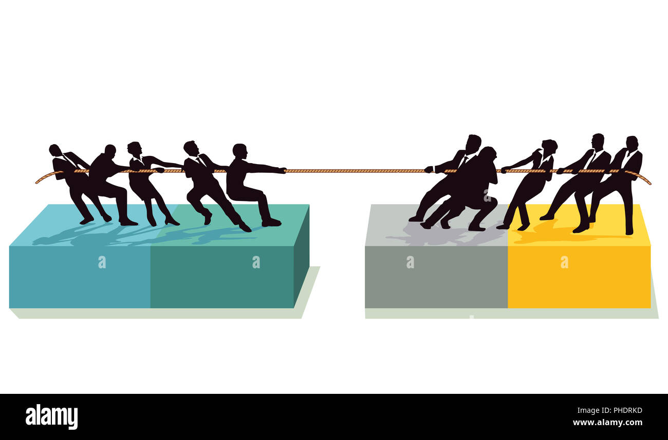 Remorqueur de la guerre avec la concurrence Banque D'Images