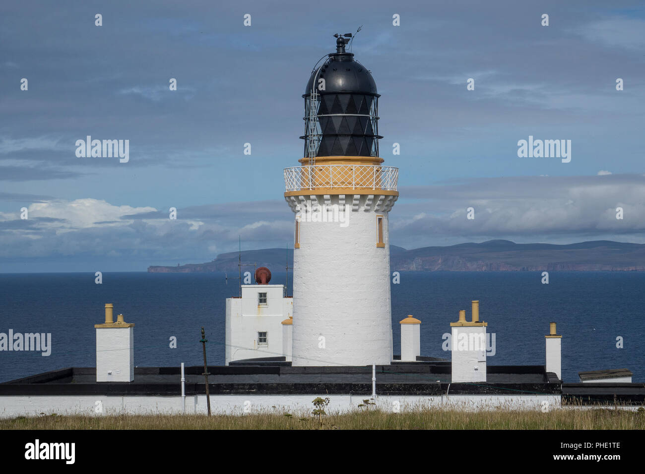 L'Écosse, Highlands, Caithness, Dunnet Head Lighthouse Banque D'Images
