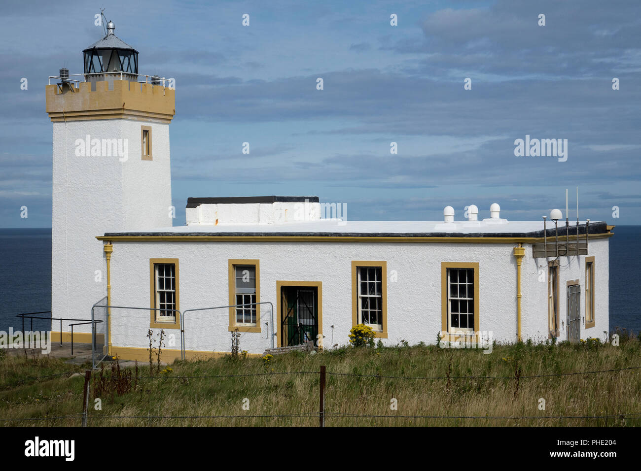L'Écosse, Highlands, Caithness, Duncansby Head Lighgthouse Banque D'Images