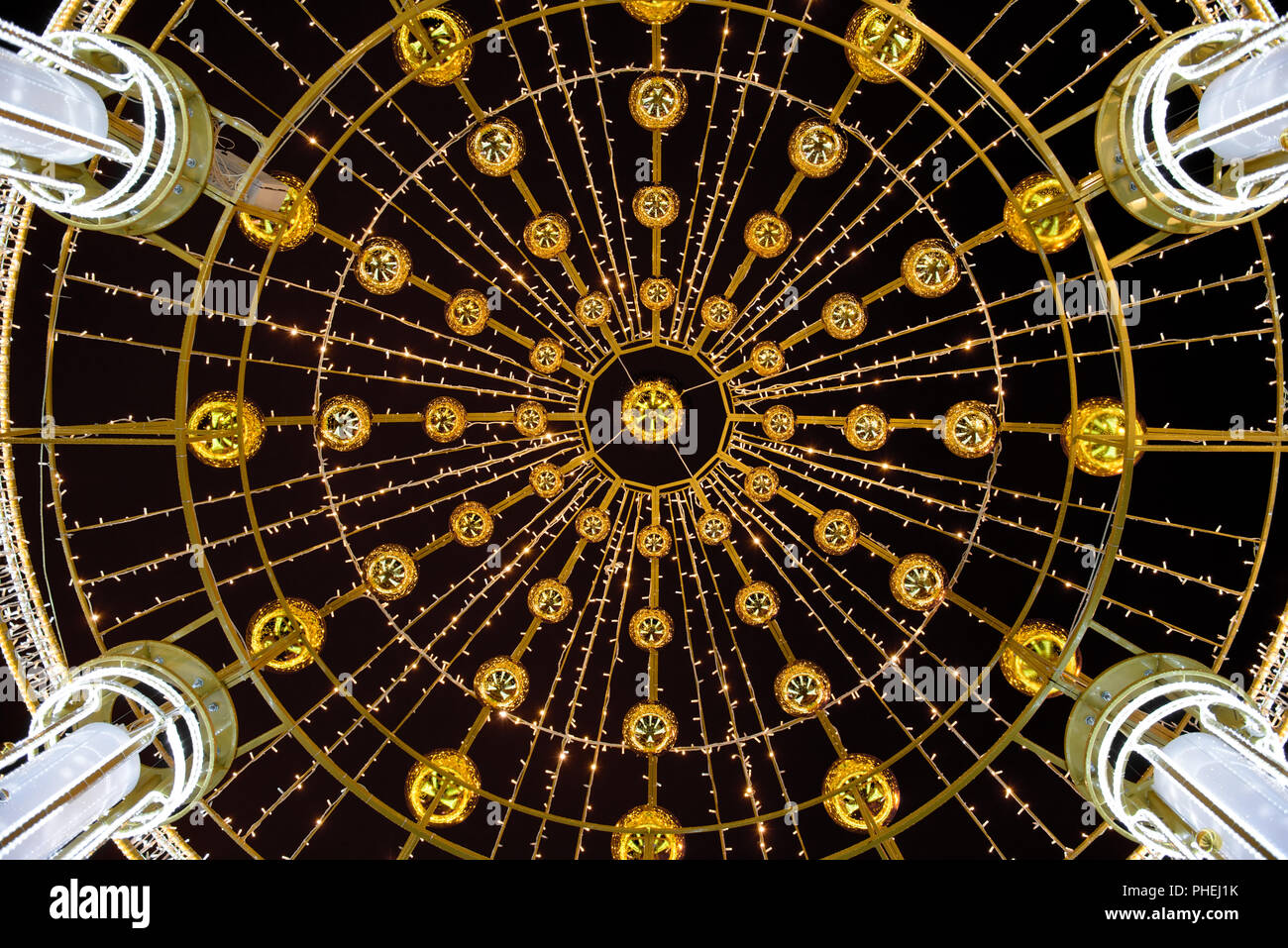 Résumé des décorations de Noël Banque D'Images