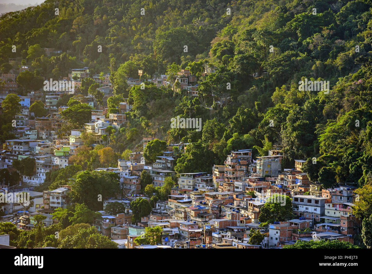 Des bidonvilles de Rio de Janeiro Banque D'Images