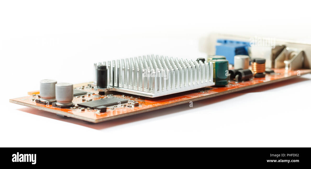 Appareil électronique avec circuit de refroidissement du radiateur Banque D'Images