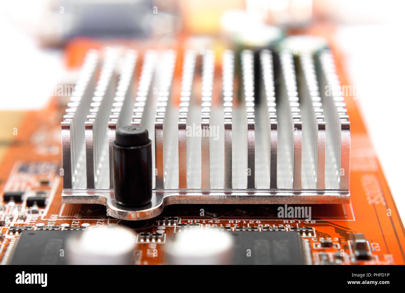 Appareil électronique avec circuit de refroidissement du radiateur Banque D'Images