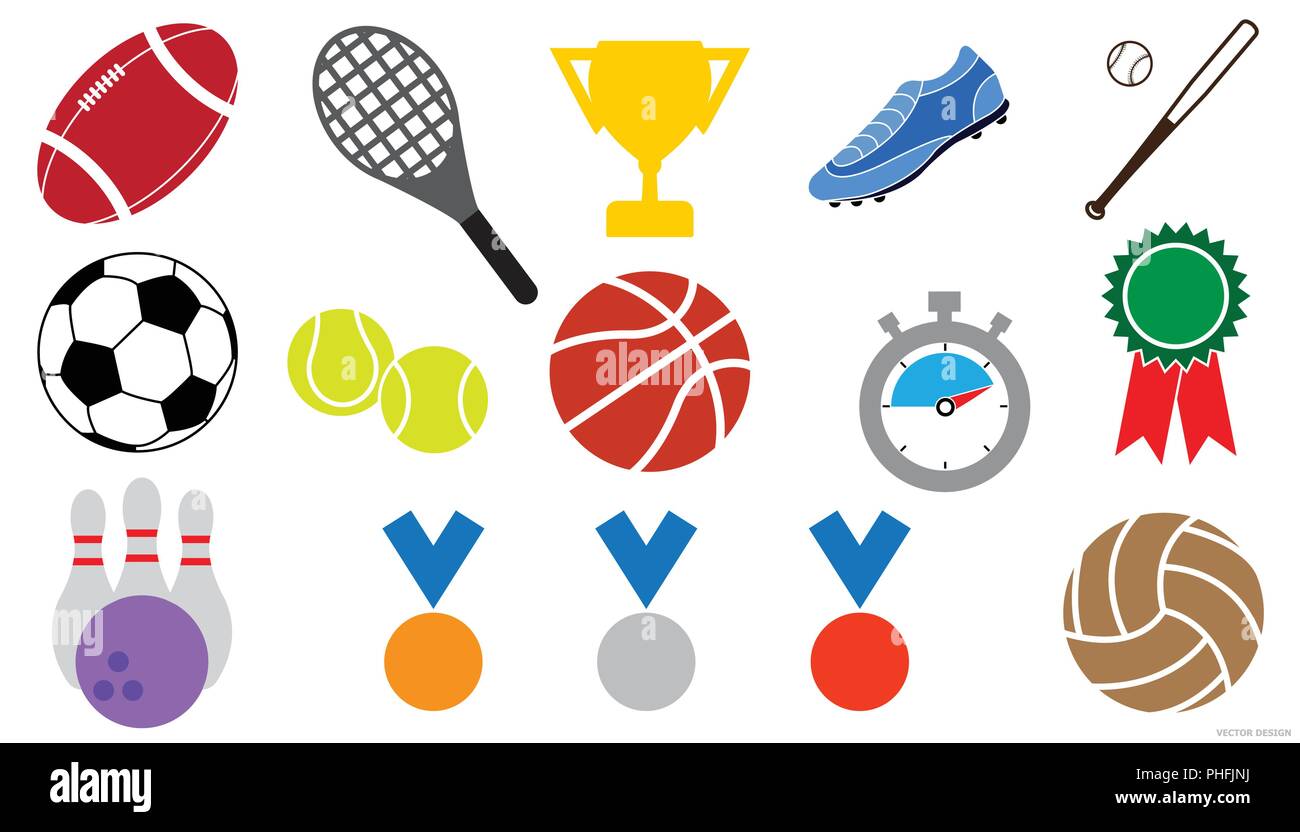 L'icône du sport (signe, symbole) set vector illustration Illustration de Vecteur