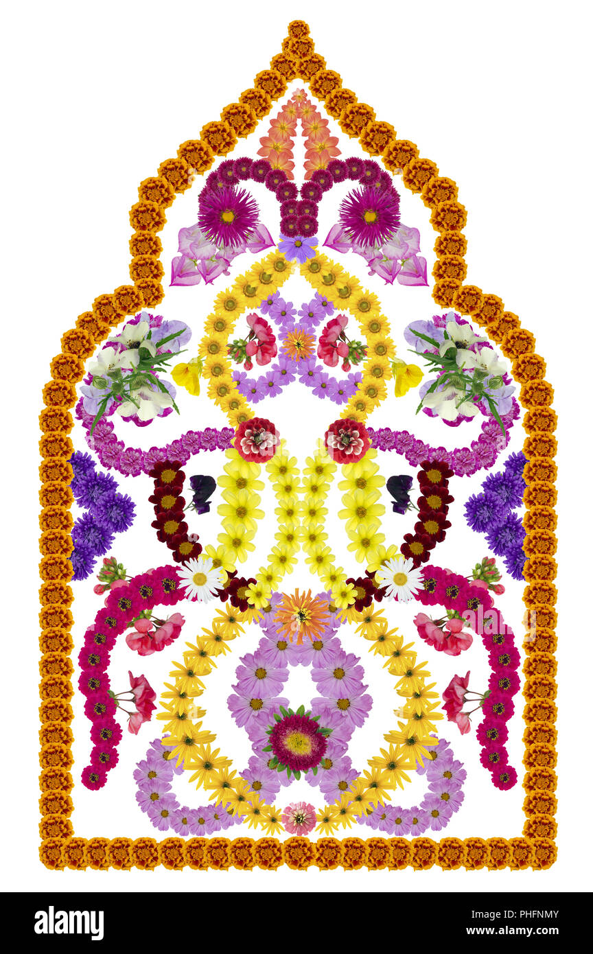 Fleurs de la mosquée Banque D'Images