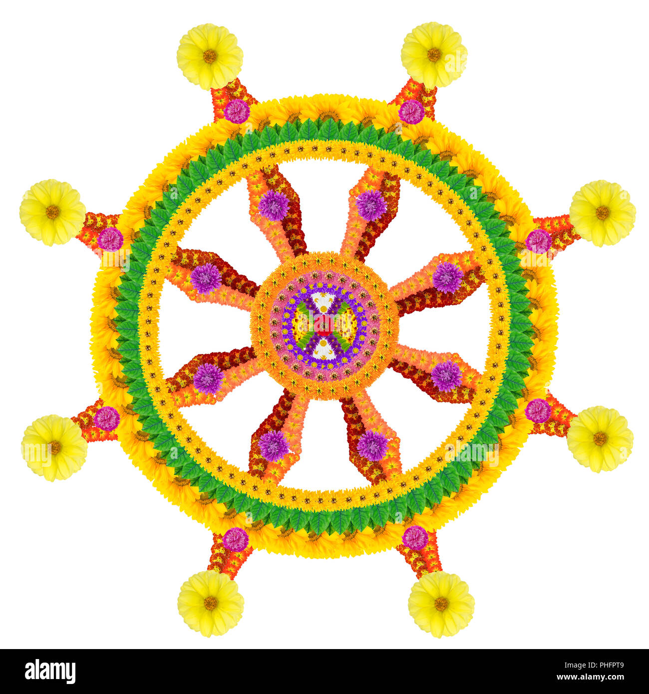 symbole-de-la-roue-du-dharma-banque-de-photographies-et-d-images