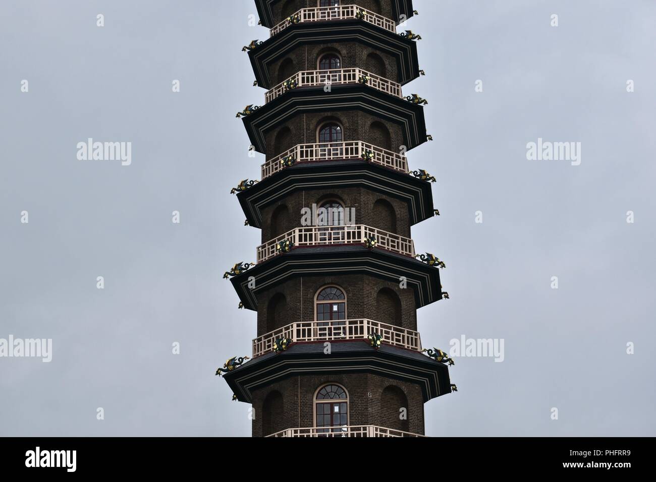 Une vue sur les jardins botaniques royaux de Kew, Londres, Royaume-Uni Banque D'Images