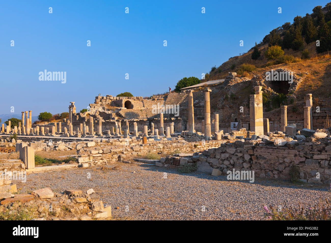 Les ruines antiques d'Ephèse Turquie Banque D'Images