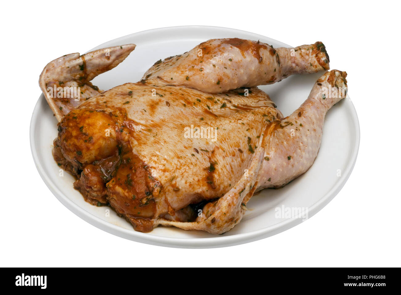 Le poulet un grill Banque D'Images