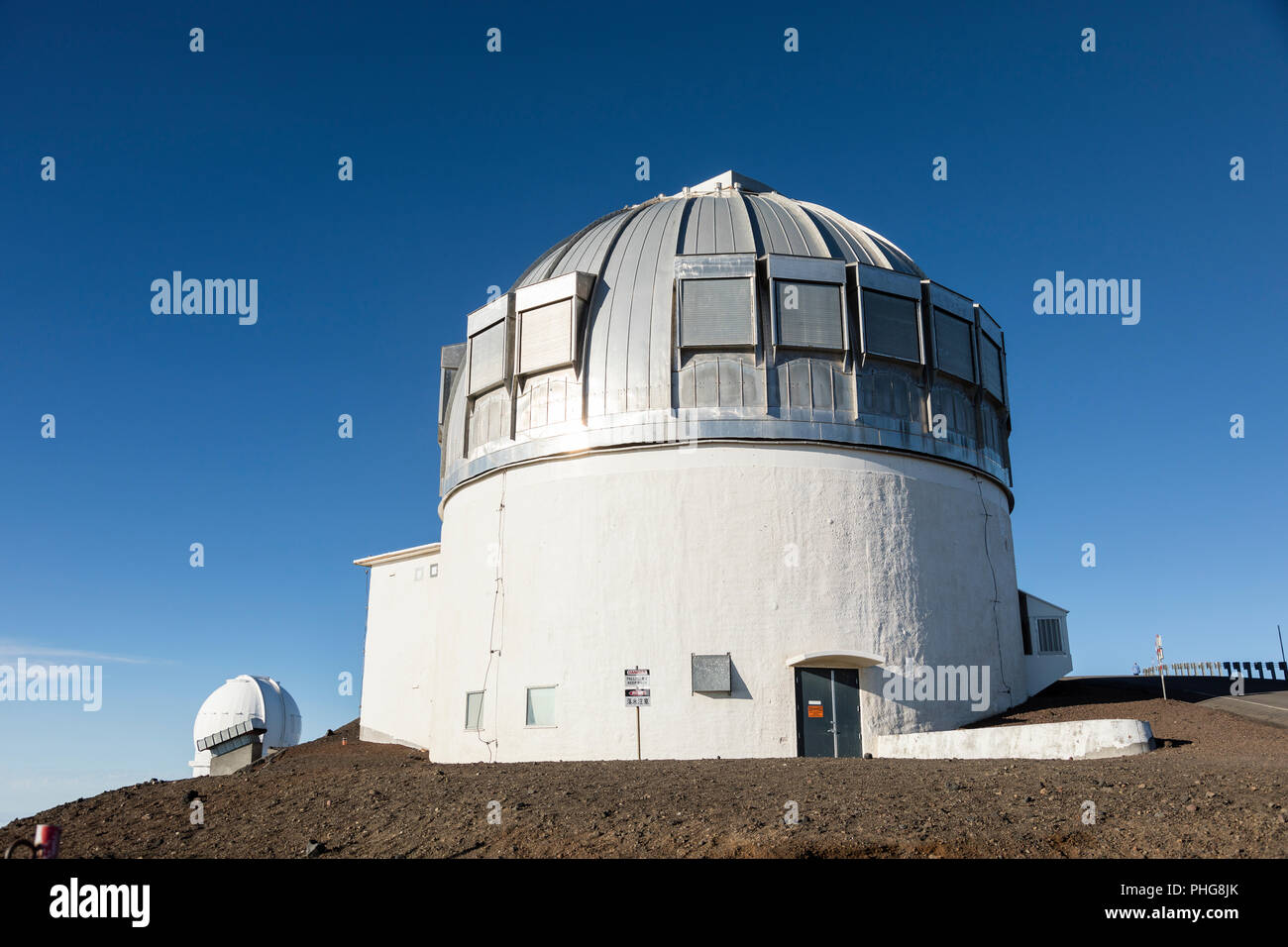 Mauna Kea United Kingdom Infrared Telescope (UKIRT), Big Island, Hawaii : Banque D'Images