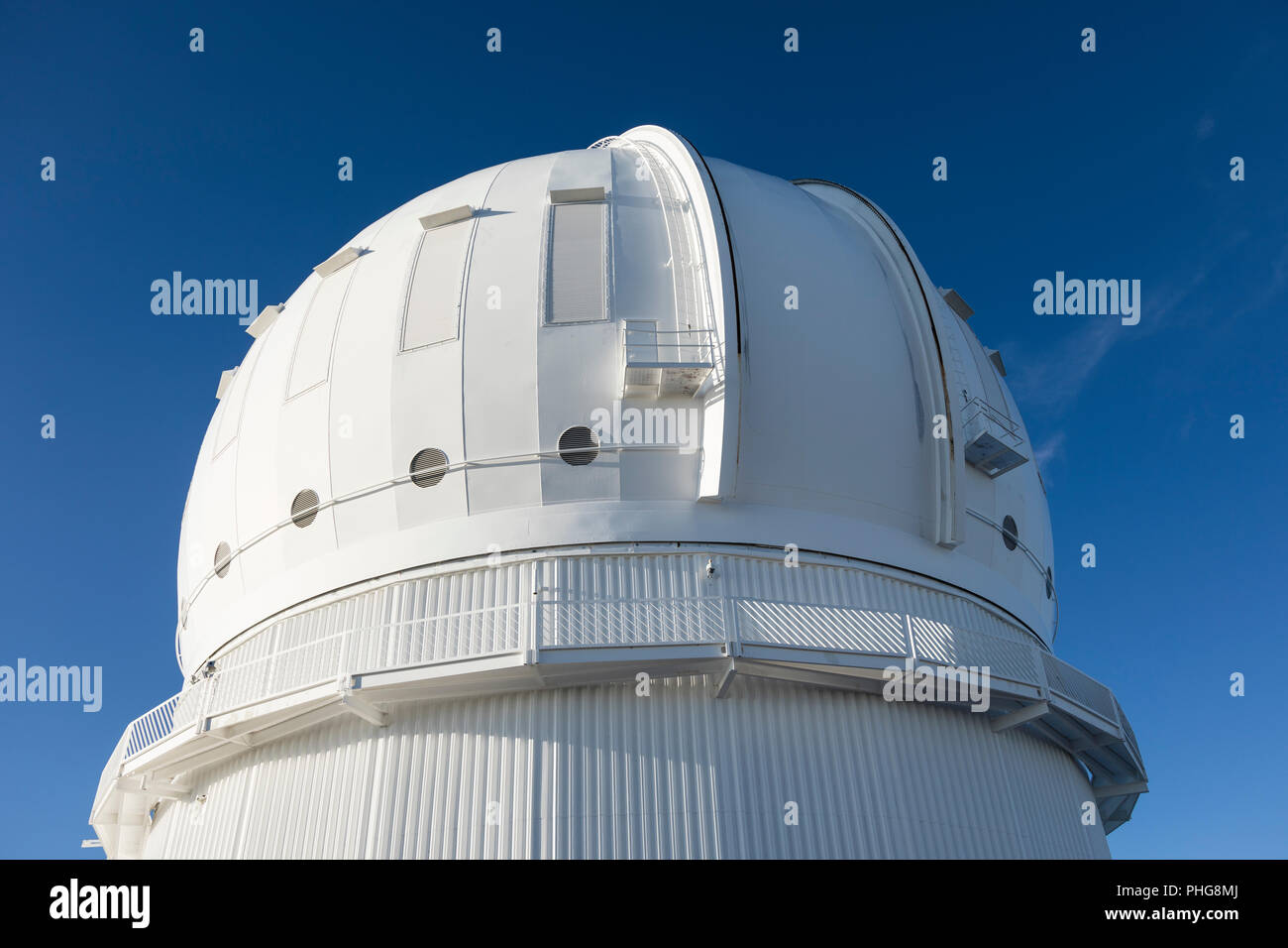 Mauna Kea Télescope Canada-France-Hawaii (TCFH), Big Island, Hawaii : Banque D'Images