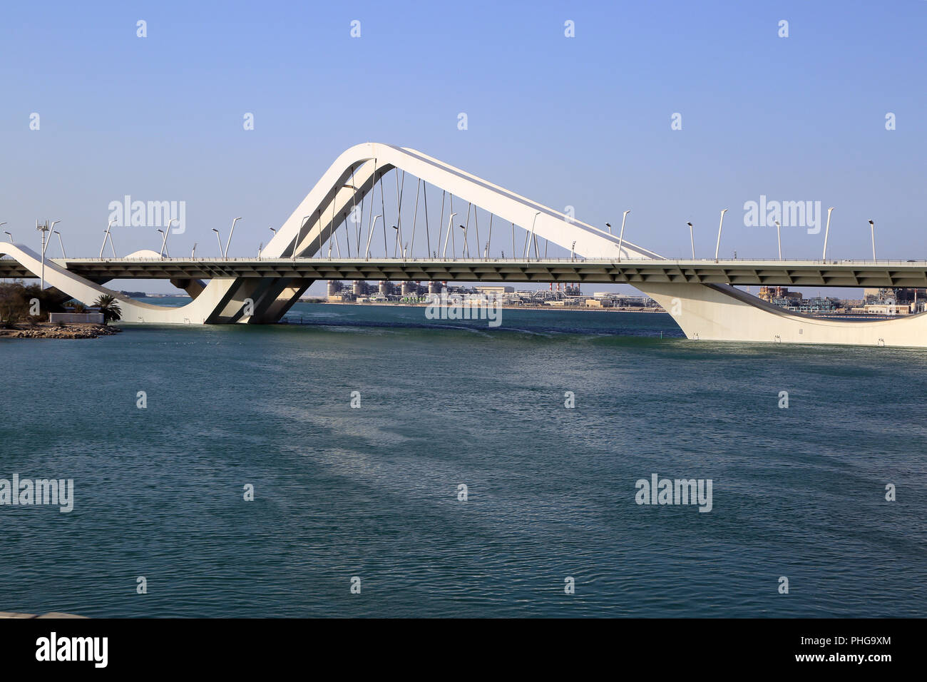 Abu Dhabi, Sheikh Zayed Bridge Banque D'Images