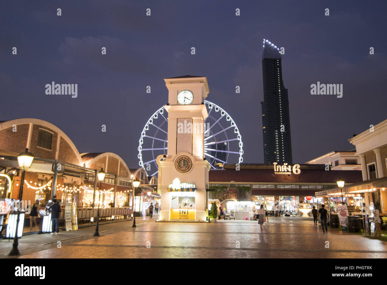Thaïlande Bangkok ASIATIQUE RIVERFRONT Banque D'Images