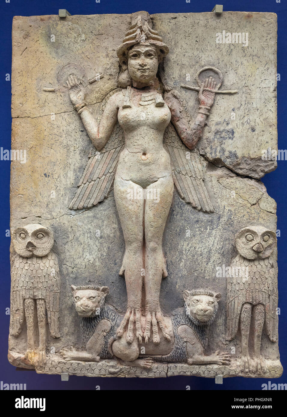 Reine de la nuit (19e siècle avant J.-C.), British Museum, Londres, Royaume-Uni Banque D'Images