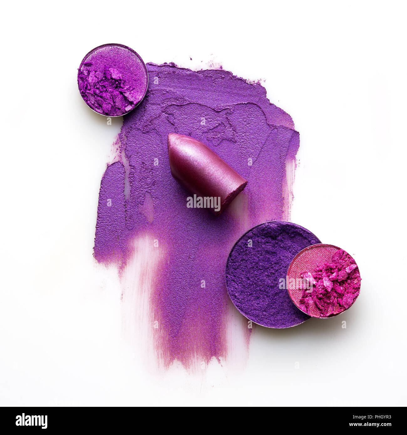 Swatch cosmétique. Banque D'Images