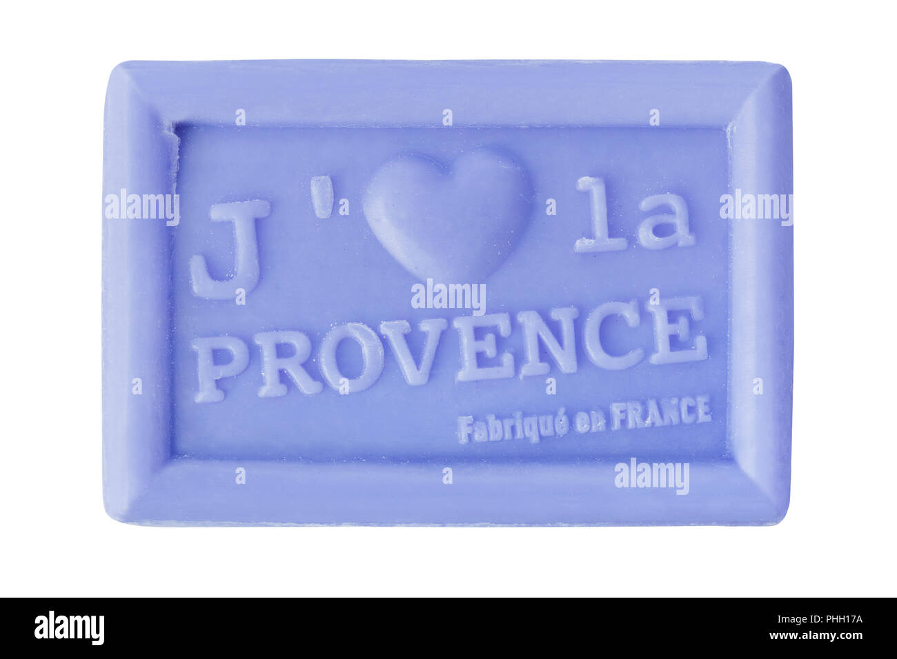 Savon LAVANDE fabriqué en France J'aime la Provence Banque D'Images