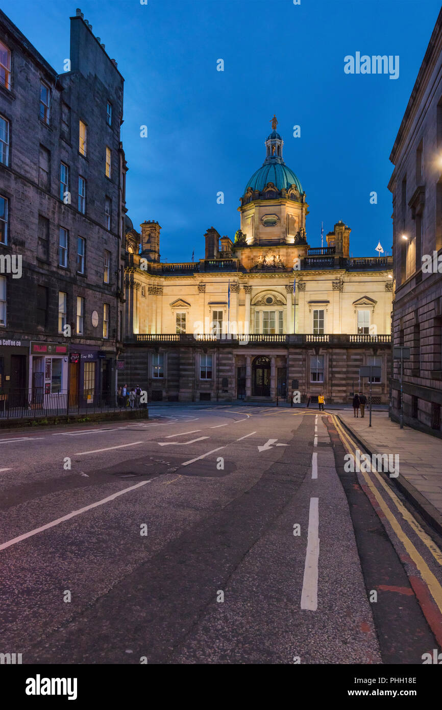 Bank of Scotland siège, Lawnmarket, Édimbourg, Écosse, Royaume-Uni Banque D'Images
