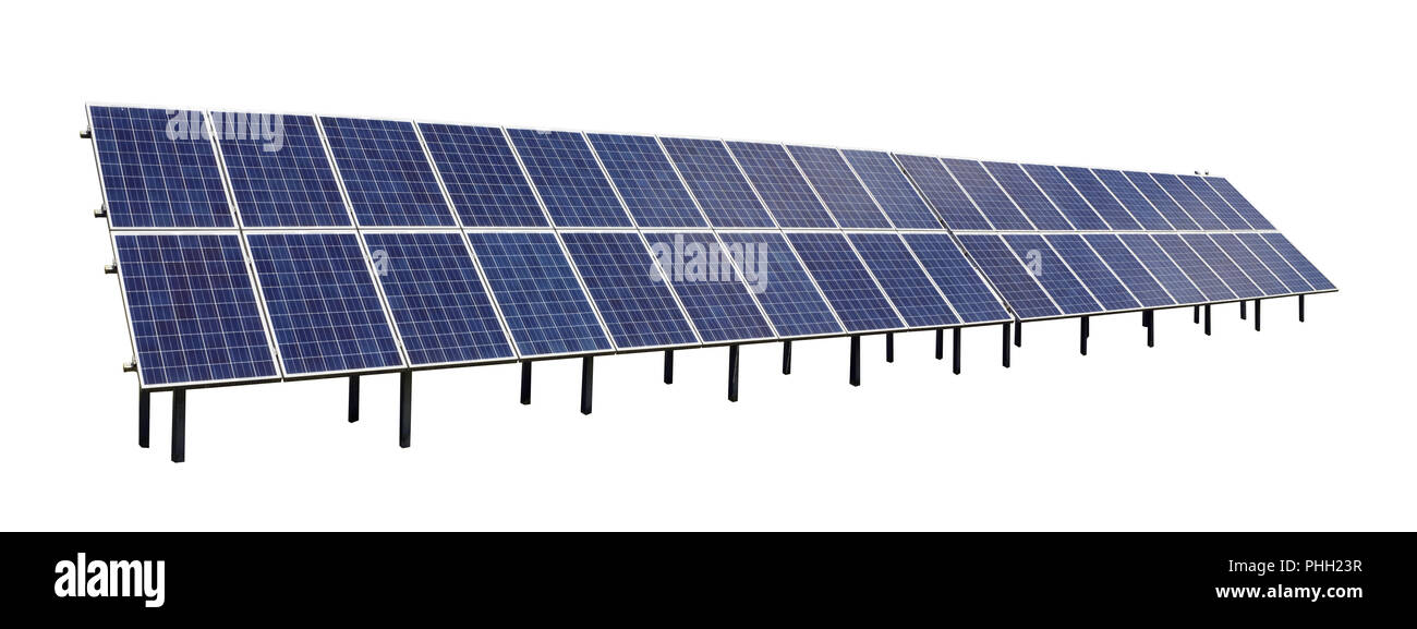 Panneaux solaire électrique standard Banque D'Images