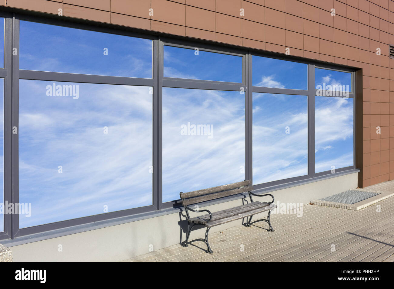Sky windows office - jour d'été Banque D'Images