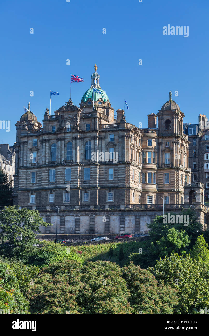 Bank of Scotland siège, Lawnmarket, Édimbourg, Écosse, Royaume-Uni Banque D'Images