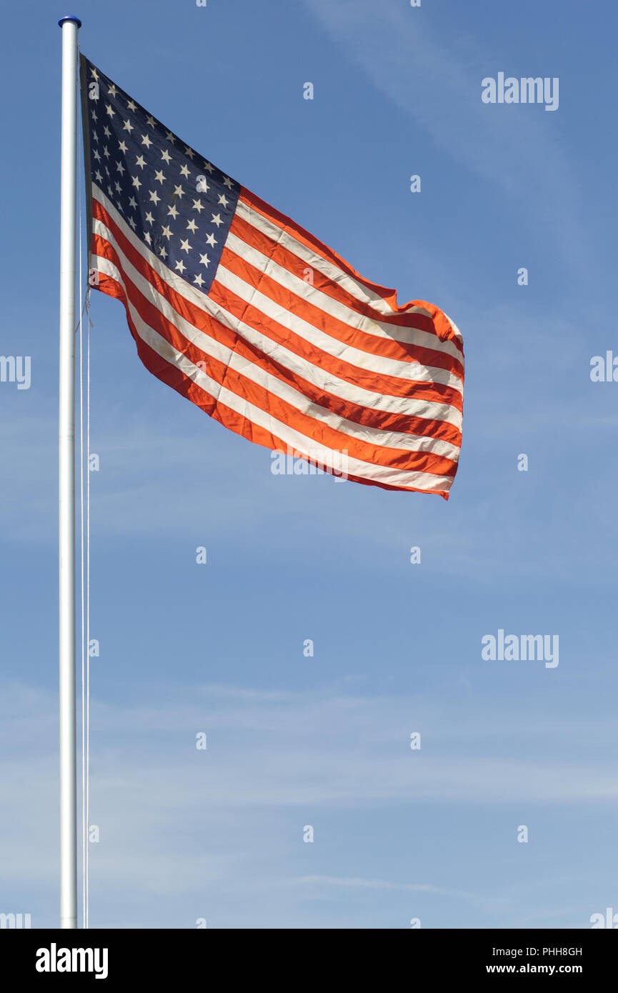 American world war two memorabilia stars and stripes Flag Banque D'Images