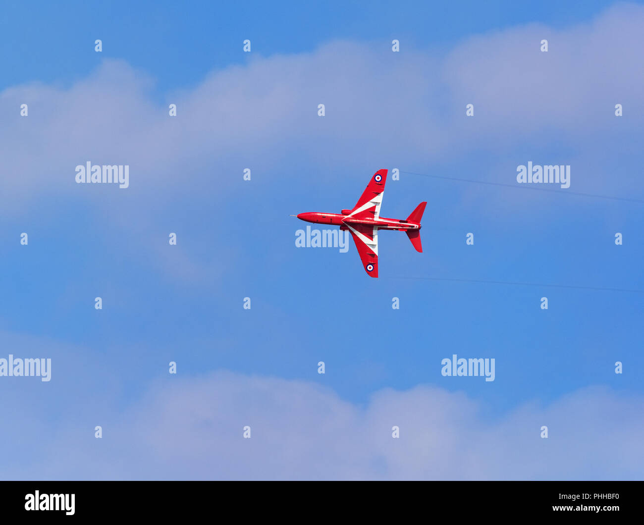 Bournemouth, Royaume-Uni. Août 31, 2018. RAF Des flèches rouges display team ornant le ciel à Bournemouth Air Festival. Credit : Tribu/Alamy Live News Banque D'Images