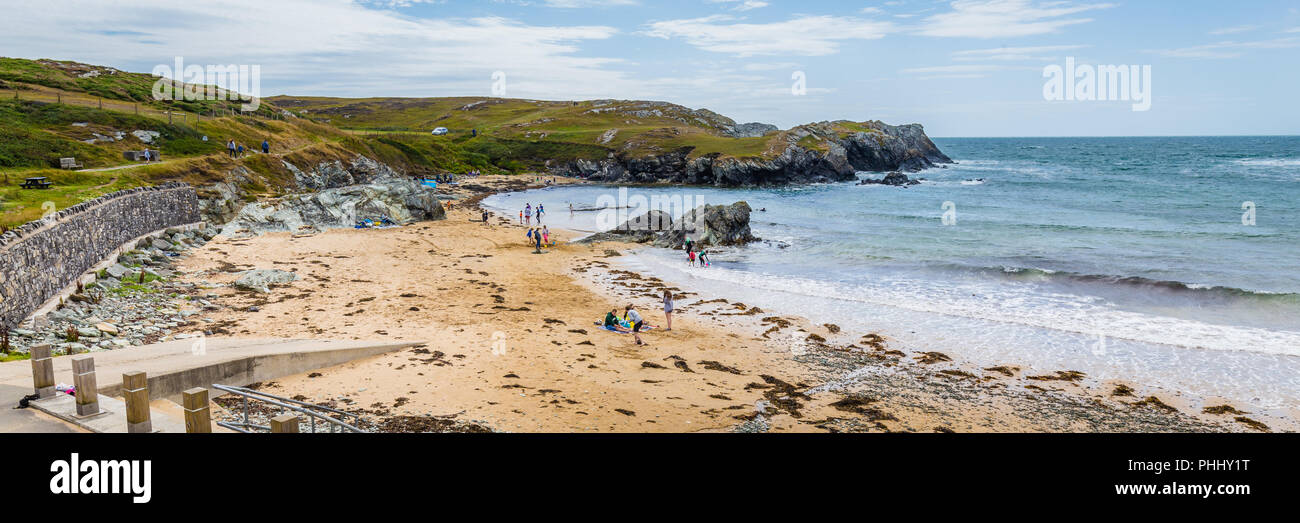 Porth Dafarch, Anglesey, au nord du Pays de Galles, Royaume-Uni Banque D'Images