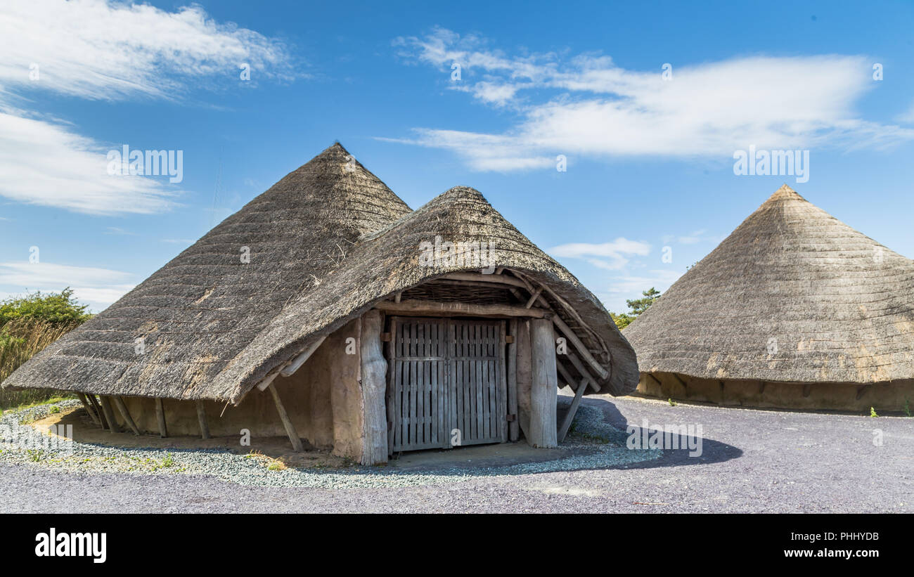 Rotondes historiques sur l'Anglesey, au Pays de Galles, Royaume-Uni Banque D'Images