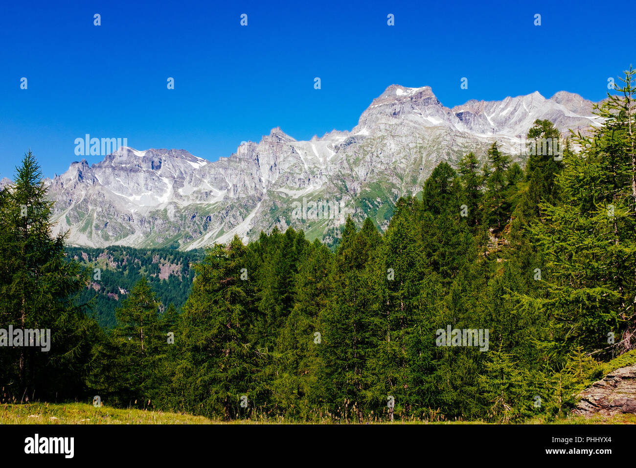 Magnifique paysage de montagne, l'Alpe Devero, Italie Banque D'Images