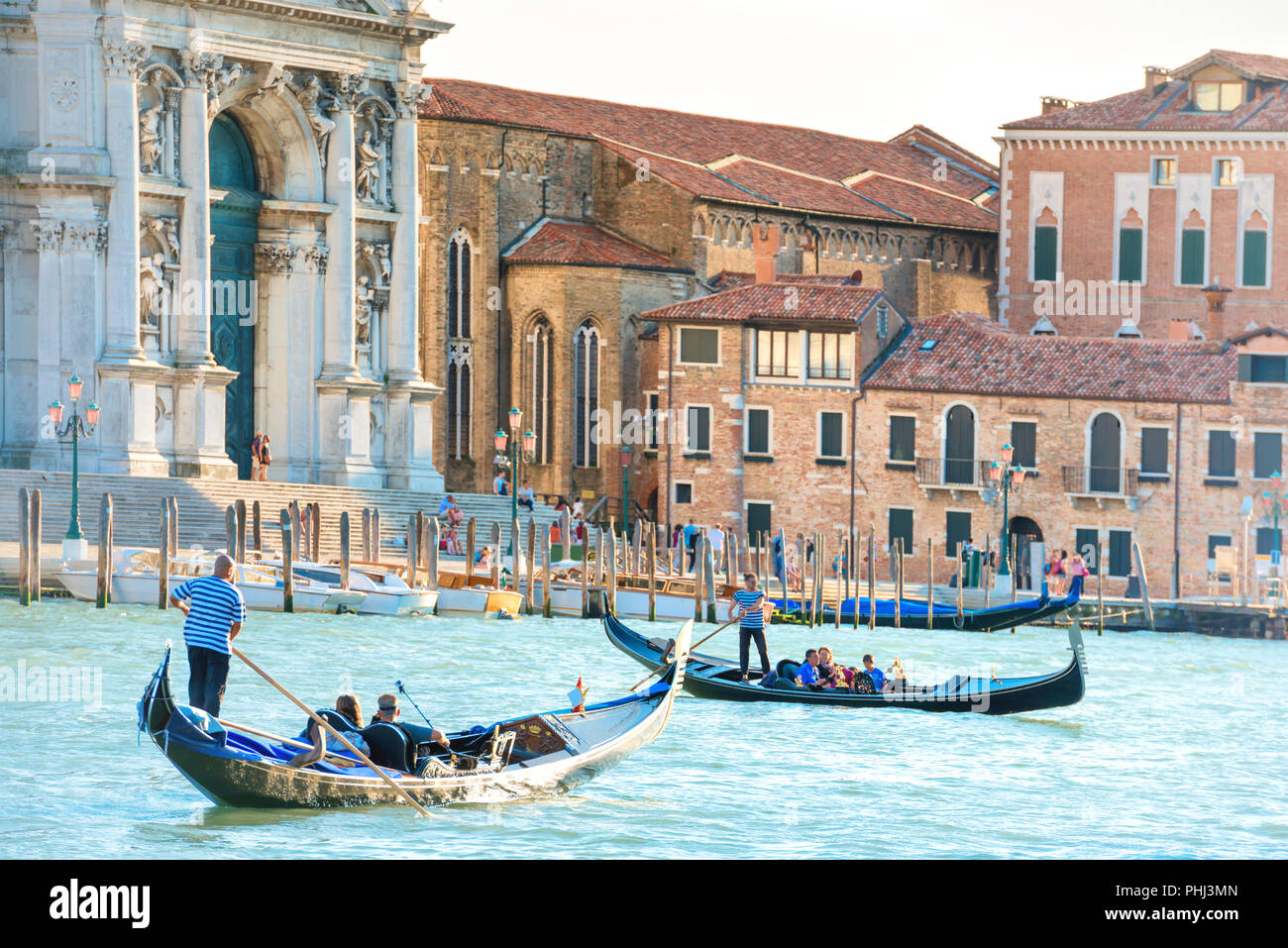 Grand Canal de Venise, Italie Banque D'Images