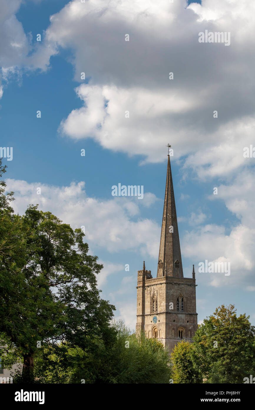 St John the Baptist Church. Burford, Cotswolds, Oxfordshire, Angleterre Banque D'Images