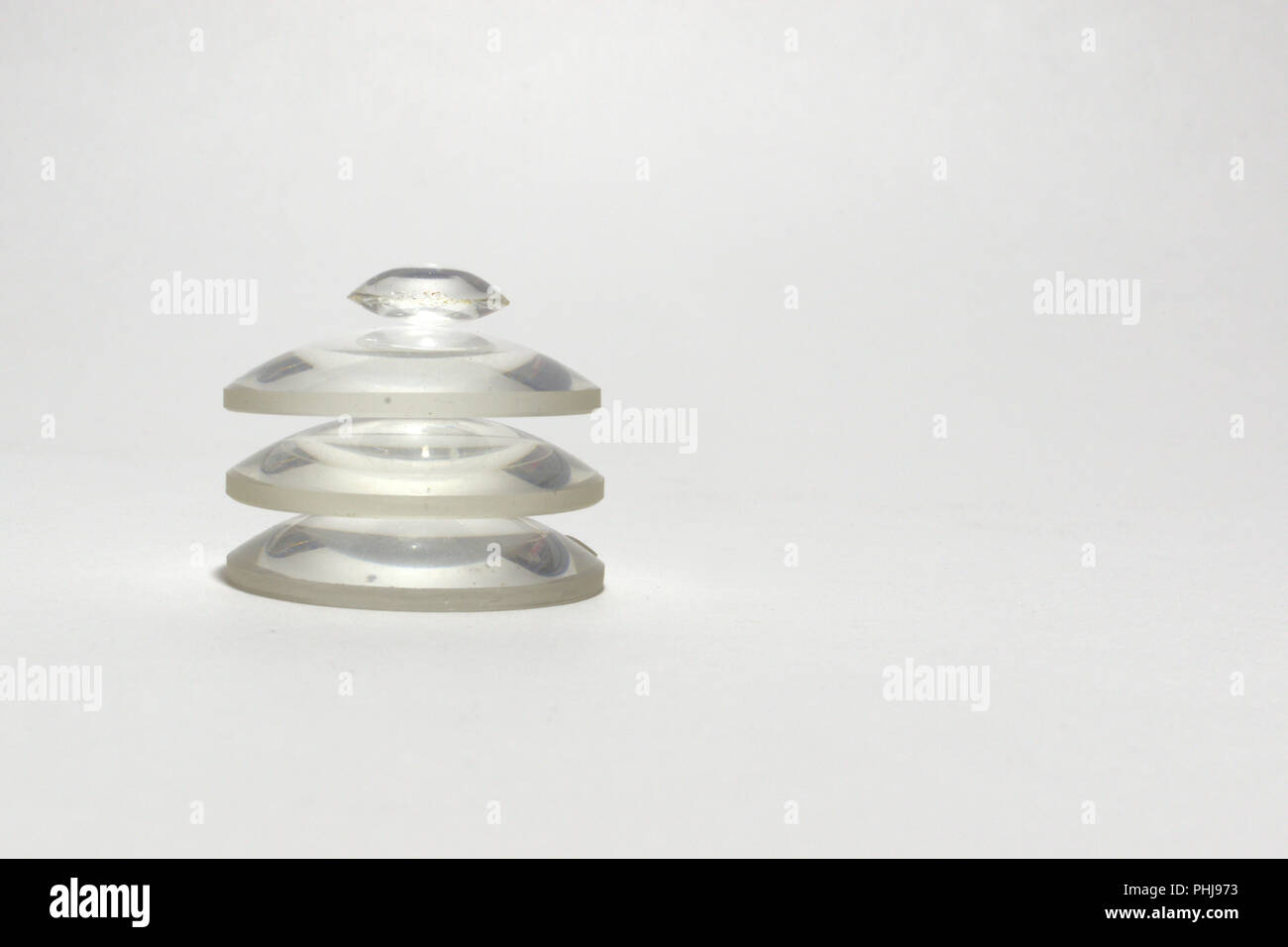 Lentilles Optiques Doubles Convexes - Lot De 60 - Acrylique Transparent 25x25mm - Pour Expériences Physiques Et Projets Scolaires