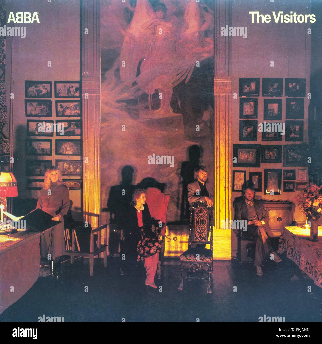 La couverture de l'album visiteurs Abba Banque D'Images
