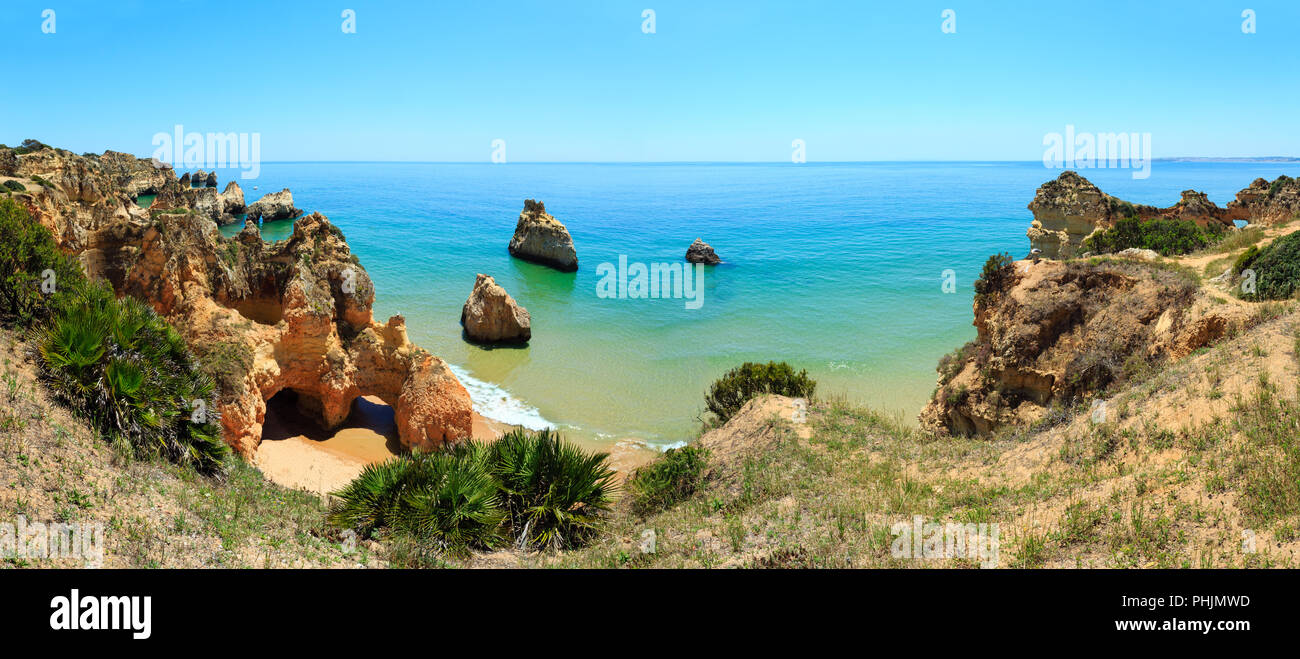 Plage de l'Algarve Dos Tres Irmaos (Portugal) Banque D'Images