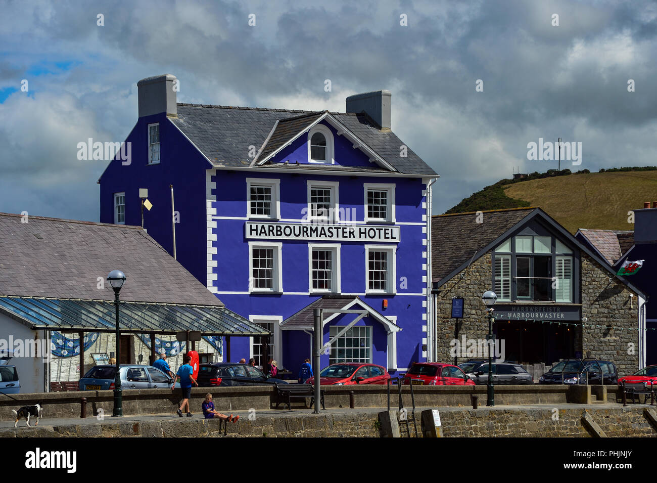 Le maître de port Hotel aberaeron Banque D'Images